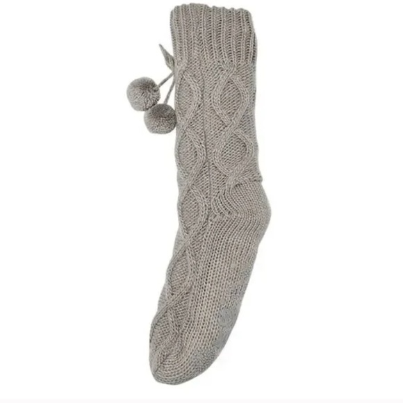 Muk Luks Slipper Socks Boot Cabin Fleece Lined Size Large 8-11 NEW - Picture 1 of 4